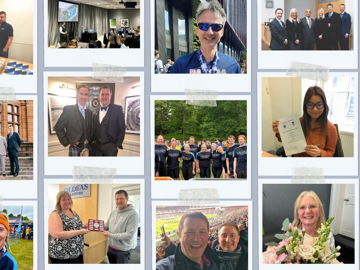 An image advertising personal injury firm Gildeas Solicitors office. they specialise in accident claims in Scotland. including road traffic accidents, motorcycle accidents, cycling accidents, and accidents at work. They are no win no fee solicitors